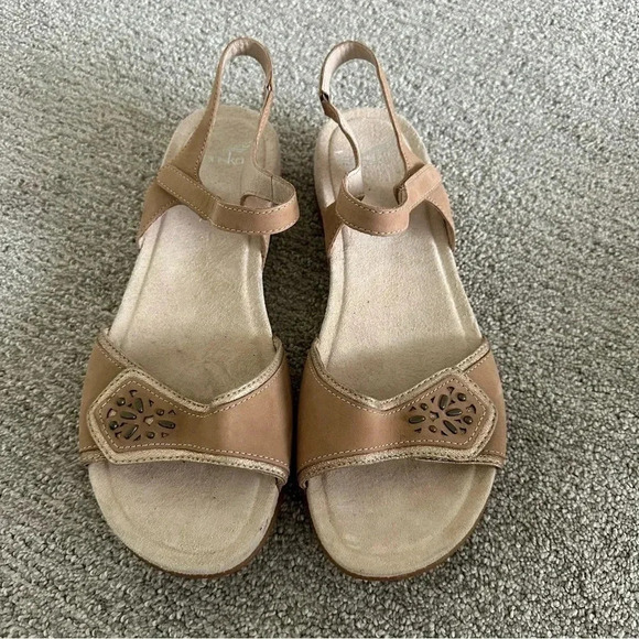 Dansko Womens Blythe Leather Open Toe Casual‎ Slingback Sandals Size 42 - Picture 1 of 7